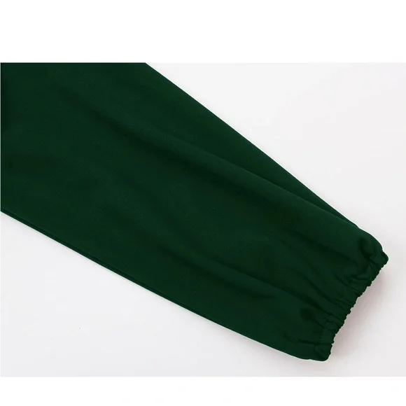 Emerald Green Tie-Waist Jumpsuit - Picture 4 of 5